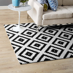 ModwayModway Alika Abstract Diamond Trellis 8x10 Area Rug R-1004-810 R-1004A-810- BetterPatio.com