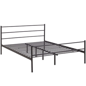 ModwayModway Alina Full Platform Bed Frame MOD-5552 MOD-5552-BRN-SET- BetterPatio.com