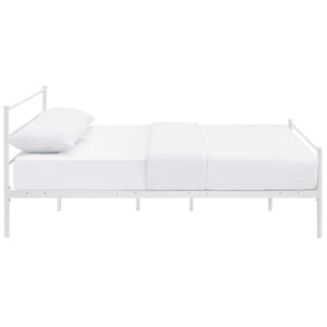 ModwayModway Alina Queen Platform Bed Frame MOD-5553 MOD-5553-WHI-SET- BetterPatio.com