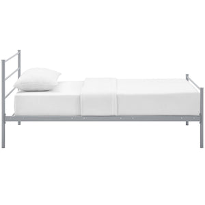 ModwayModway Alina Twin Platform Bed Frame MOD-5551 MOD-5551-GRY-SET- BetterPatio.com