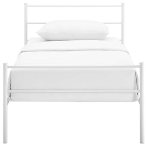 ModwayModway Alina Twin Platform Bed Frame MOD-5551 MOD-5551-WHI-SET- BetterPatio.com