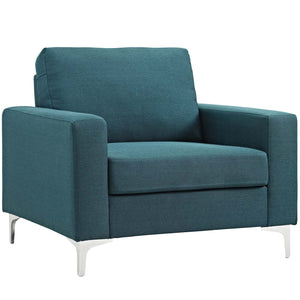 ModwayModway Allure 2 Piece Armchair Set EEI-2986 EEI-2986-BLU-SET- BetterPatio.com