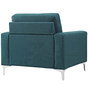 ModwayModway Allure 2 Piece Armchair Set EEI-2986 EEI-2986-BLU-SET- BetterPatio.com