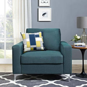 ModwayModway Allure Upholstered Armchair EEI-2776 EEI-2776-BLU- BetterPatio.com