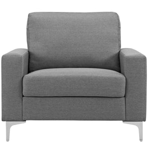 ModwayModway Allure Upholstered Armchair EEI-2776 EEI-2776-GRY- BetterPatio.com