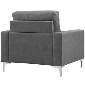 ModwayModway Allure Upholstered Armchair EEI-2776 EEI-2776-GRY- BetterPatio.com