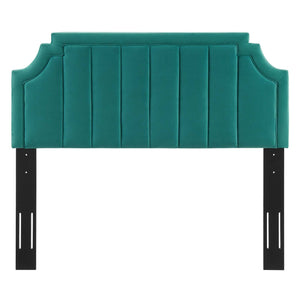 ModwayModway Alyona Channel Tufted Performance Velvet King/California Headboard MOD-6348 MOD-6348-TEA- BetterPatio.com