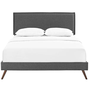 ModwayModway Amaris Full Fabric Platform Bed with Round Splayed Legs MOD-5903 MOD-5903-GRY- BetterPatio.com