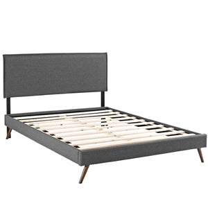 ModwayModway Amaris Full Fabric Platform Bed with Round Splayed Legs MOD-5903 MOD-5903-GRY- BetterPatio.com