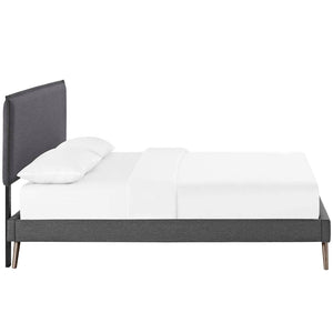 ModwayModway Amaris Full Fabric Platform Bed with Round Splayed Legs MOD-5903 MOD-5903-GRY- BetterPatio.com