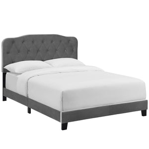 ModwayModway Amelia King Performance Velvet Bed MOD-5865 MOD-5865-GRY- BetterPatio.com