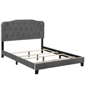 ModwayModway Amelia King Performance Velvet Bed MOD-5865 MOD-5865-GRY- BetterPatio.com