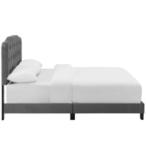 ModwayModway Amelia King Performance Velvet Bed MOD-5865 MOD-5865-GRY- BetterPatio.com