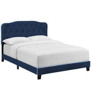 ModwayModway Amelia King Performance Velvet Bed MOD-5865 MOD-5865-NAV- BetterPatio.com