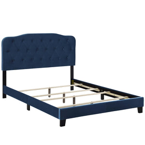 ModwayModway Amelia King Performance Velvet Bed MOD-5865 MOD-5865-NAV- BetterPatio.com