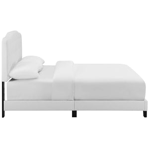 ModwayModway Amelia King Upholstered Fabric Bed MOD-5841 MOD-5841-WHI- BetterPatio.com