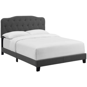 ModwayModway Amelia Queen Upholstered Fabric Bed MOD-5840 MOD-5840-GRY- BetterPatio.com