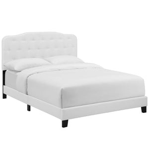 ModwayModway Amelia Queen Upholstered Fabric Bed MOD-5840 MOD-5840-WHI- BetterPatio.com