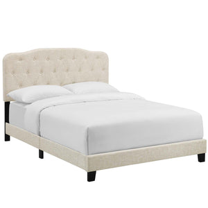 ModwayModway Amelia Twin Upholstered Fabric Bed MOD-5838 MOD-5838-BEI- BetterPatio.com