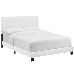 ModwayModway Amira Full Upholstered Fabric Bed MOD-6000 MOD-6000-WHI- BetterPatio.com