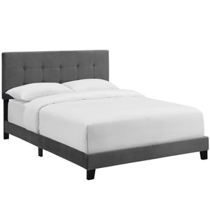 ModwayModway Amira King Performance Velvet Bed MOD-5871 MOD-5871-GRY- BetterPatio.com