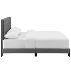 ModwayModway Amira King Performance Velvet Bed MOD-5871 MOD-5871-GRY- BetterPatio.com