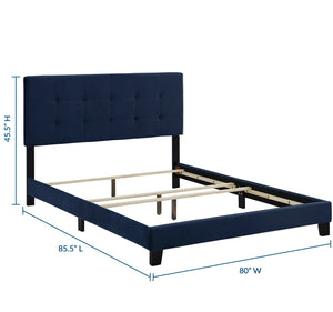 ModwayModway Amira King Performance Velvet Bed MOD-5871 MOD-5871-MID- BetterPatio.com