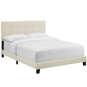 ModwayModway Amira Queen Upholstered Fabric Bed MOD-6001 MOD-6001-BEI- BetterPatio.com