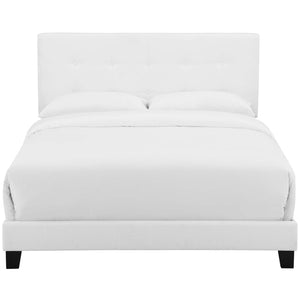 ModwayModway Amira Queen Upholstered Fabric Bed MOD-6001 MOD-6001-WHI- BetterPatio.com