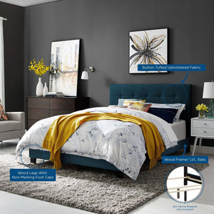 ModwayModway Amira Twin Upholstered Fabric Bed MOD-5999 MOD-5999-AZU- BetterPatio.com