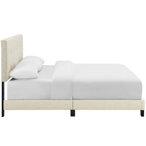 ModwayModway Amira Twin Upholstered Fabric Bed MOD-5999 MOD-5999-BEI- BetterPatio.com