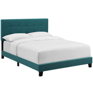 ModwayModway Amira Twin Upholstered Fabric Bed MOD-5999 MOD-5999-TEA- BetterPatio.com