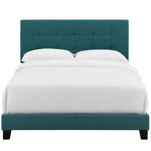 ModwayModway Amira Twin Upholstered Fabric Bed MOD-5999 MOD-5999-TEA- BetterPatio.com