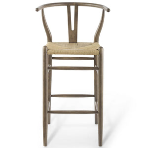 ModwayModway Amish Wood Bar Stool EEI-3851 EEI-3851-GRY- BetterPatio.com