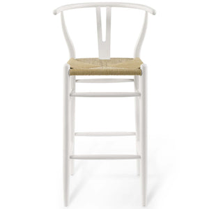 ModwayModway Amish Wood Bar Stool EEI-3851 EEI-3851-WHI- BetterPatio.com