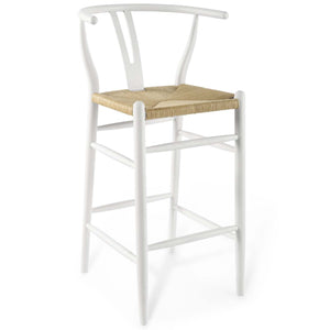 ModwayModway Amish Wood Bar Stool EEI-3851 EEI-3851-WHI- BetterPatio.com