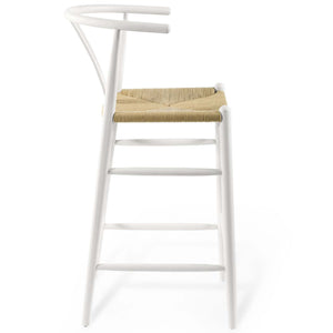 ModwayModway Amish Wood Bar Stool EEI-3851 EEI-3851-WHI- BetterPatio.com