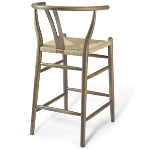 ModwayModway Amish Wood Counter Stool EEI-3850 EEI-3850-GRY- BetterPatio.com