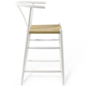 ModwayModway Amish Wood Counter Stool EEI-3850 EEI-3850-WHI- BetterPatio.com