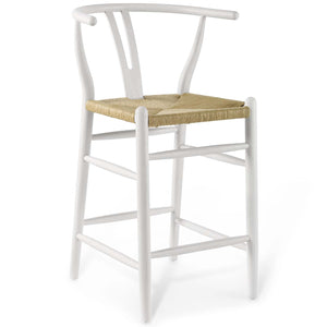 ModwayModway Amish Wood Counter Stool EEI-3850 EEI-3850-WHI- BetterPatio.com