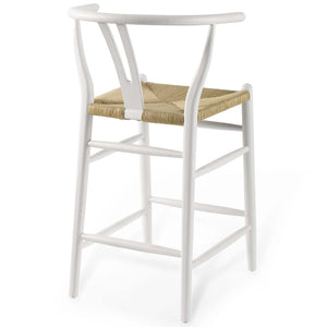 ModwayModway Amish Wood Counter Stool EEI-3850 EEI-3850-WHI- BetterPatio.com