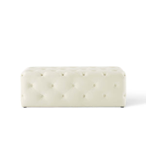 ModwayModway Amour 48" Tufted Button Entryway Performance Velvet Bench EEI-3768 EEI-3768-IVO- BetterPatio.com