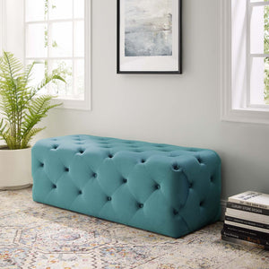 ModwayModway Amour 48" Tufted Button Entryway Performance Velvet Bench EEI-3768 EEI-3768-SEA- BetterPatio.com