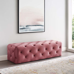 ModwayModway Amour 60" Tufted Button Entryway Performance Velvet Bench EEI-3770 EEI-3770-DUS- BetterPatio.com