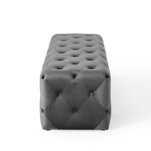 ModwayModway Amour 60" Tufted Button Entryway Performance Velvet Bench EEI-3770 EEI-3770-GRY- BetterPatio.com