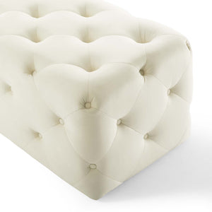 ModwayModway Amour 60" Tufted Button Entryway Performance Velvet Bench EEI-3770 EEI-3770-IVO- BetterPatio.com