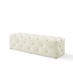 ModwayModway Amour 60" Tufted Button Entryway Performance Velvet Bench EEI-3770 EEI-3770-IVO- BetterPatio.com