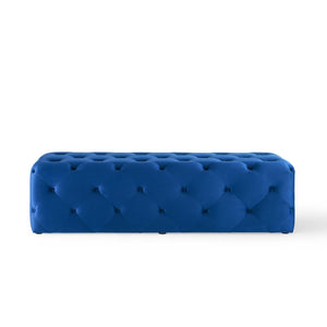 ModwayModway Amour 60" Tufted Button Entryway Performance Velvet Bench EEI-3770 EEI-3770-NAV- BetterPatio.com