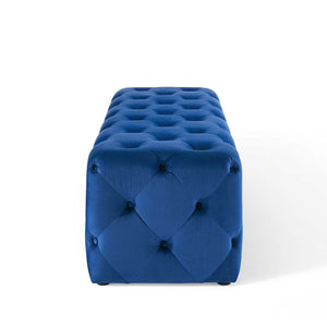 ModwayModway Amour 60" Tufted Button Entryway Performance Velvet Bench EEI-3770 EEI-3770-NAV- BetterPatio.com