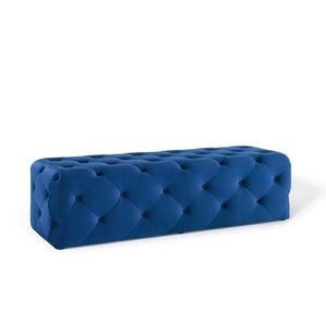 ModwayModway Amour 60" Tufted Button Entryway Performance Velvet Bench EEI-3770 EEI-3770-NAV- BetterPatio.com